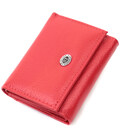 Компактное женское портмоне с монетницей из натуральной кожи ST Leather 22729 Красный