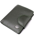 Вертикальный женский кошелек из натуральной кожи ST Leather 23070 Зеленый