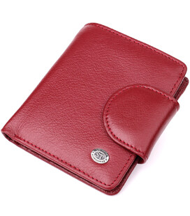 Женский кошелек вертикального формата из натуральной кожи ST Leather 23071 Бордовый фото