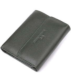 Стильный кошелек среднего размера из натуральной кожи ST Leather 23075 Зеленый фото