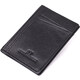 Мужской кошелек для карточек из натуральной кожи ST Leather 23091 Черный фото