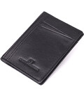 Чоловічий гаманець для карток із натуральної шкіри ST Leather 23091 Чорний