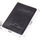 Мужской кошелек для карточек из натуральной кожи ST Leather 23091 Черный фото