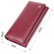 Практичный кошелек для женщин из натуральной кожи ST Leather 23098 Бордовый фото