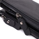 Практичный кожаный кошелек на три отделения ST Leather 23111 Черный фото
