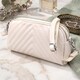 Модная сумка прошита треугольниками из натуральной кожи Vintage 22910 Белый фото