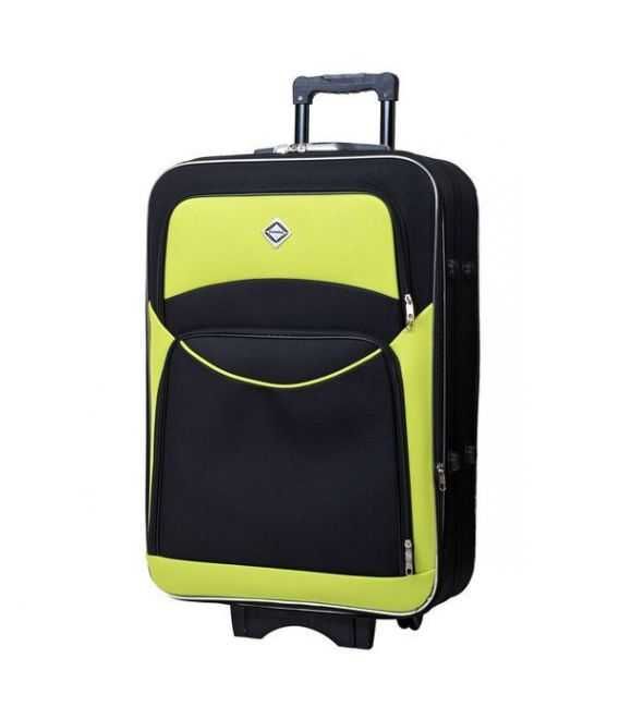 Валіза Bonro Style маленька S чорно-салатова - картинка, зображення, фото валізи