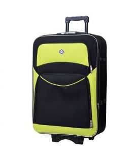 Валіза Bonro Style велика L чорно-салатова - картинка, зображення, фото валізи