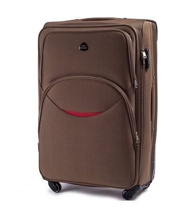 Валіза Wings 1708 маленька S коричнева 4 колесна картинка, зображення, фото