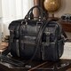 Кожаная сумка для ноутбука работы поездок и документов Vintage 14204 Черная фото