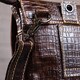 Сумка-мессенджер тиснение под экзотику Vintage 20038 Коричневая фото