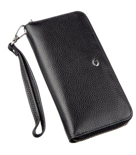 Изящный женский кошелек-клатч ST Leather 18852 Черный фото