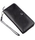 Шкіряний жіночий клатч на блискавки ST Leather 18933 Чорний