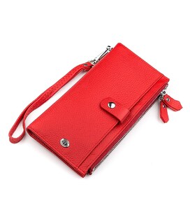 Кошелек женский ST Leather 18381 (ST420) многофункциональный Красный фото
