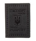 Шкіряна обкладинка для паспорта європейської якості Shvigel 16132 Сірий