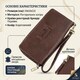 Мужской кожаный клатч для карт купюр и документов SHVIGEL 19124 Коричневый фото