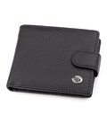 Чоловічий гаманець ST Leather 18316 (ST114) шкіряний Чорний