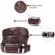 Ремень-автомат CROCODILE LEATHER 18240 из натуральной кожи крокодила Коричневый фото