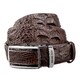 Ремень-автомат CROCODILE LEATHER 18240 из натуральной кожи крокодила Коричневый фото