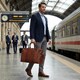 Кожаная дорожная сумка с тиснением под крокодила для путешествий и командировок Vintage 14397 Коричневая фото
