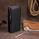 Вертикальный кошелек кожаный женский ST Leather 19274 Черный фото