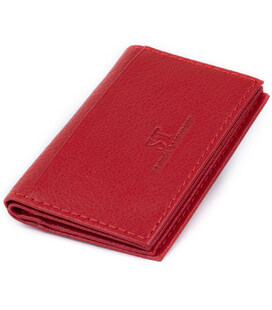 Визитница-книжка ST Leather 19214 Красная фото