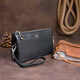 Вместительный клатч на два отделения женский ST Leather 19246 Черный фото