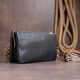 Вместительный клатч на два отделения женский ST Leather 19246 Черный фото