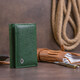 Горизонтальное портмоне из кожи унисекс на магните ST Leather 19332 Зеленое фото