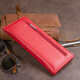 Горизонтальный тонкий кошелек из кожи женский ST Leather 19330 Красный фото