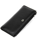 Практичний жіночий шкіряний гаманець ST Leather 19378 Чорний