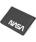 Кожаная обложка для автодокументов с логотипом NASA GRANDE PELLE 11490 Черный