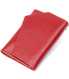 Кожаная компактная ключница GRANDE PELLE 11395 Красный фото