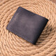 Добротное кожаное портмоне из винтажной кожи в два сложения Слава ЗСУ GRANDE PELLE 16734 Черный фото
