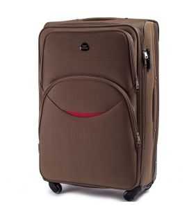 Валіза Wings 1708 середня M коричнева 4 колесна - картинка, зображення, фото валізи
