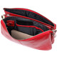 Яркий женский клатч из натуральной кожи GRANDE PELLE 11670 Красный фото