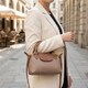 Идеальная женская сумка с интересным клапаном из натуральной кожи Vintage 22251 Бежевая фото