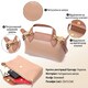 Идеальная женская сумка с интересным клапаном из натуральной кожи Vintage 22251 Бежевая фото