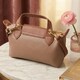 Идеальная женская сумка с интересным клапаном из натуральной кожи Vintage 22251 Бежевая фото