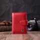 Вместительная визитница из натуральной кожи ST Leather 22470 Красный фото