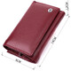 Симпатичный женский кошелек в три сложения из натуральной кожи ST Leather 19470 Бордовый фото