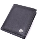 Универсальная модель кошелька из натуральной кожи ST Leather 19474 Черный