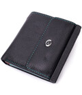 Женский оригинальный кошелек среднего размера из натуральной кожи ST Leather 19500 Черный
