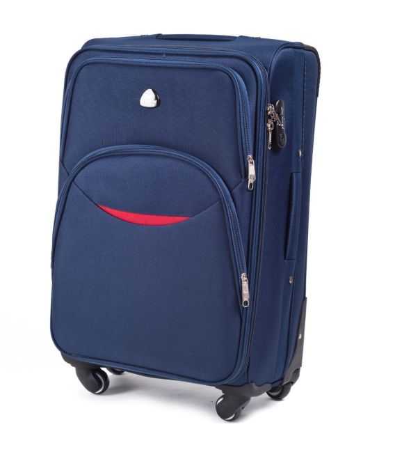 Валіза Wings 1708 Midi синя 4 колесна картинка, зображення, фото