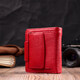 Женский яркий кошелек вертикального типа из натуральной кожи ST Leather 22453 Красный фото