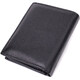 Вертикальный кошелек для стильных мужчин из натуральной кожи ST Leather 22464 Черный фото