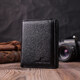 Вертикальный кошелек для стильных мужчин из натуральной кожи ST Leather 22464 Черный фото
