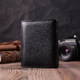 Вертикальный кошелек для стильных мужчин из натуральной кожи ST Leather 22464 Черный фото