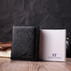 Вертикальный кошелек для стильных мужчин из натуральной кожи ST Leather 22464 Черный фото