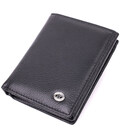 Бумажник вертикального формата из натуральной кожи ST Leather 22474 Черный